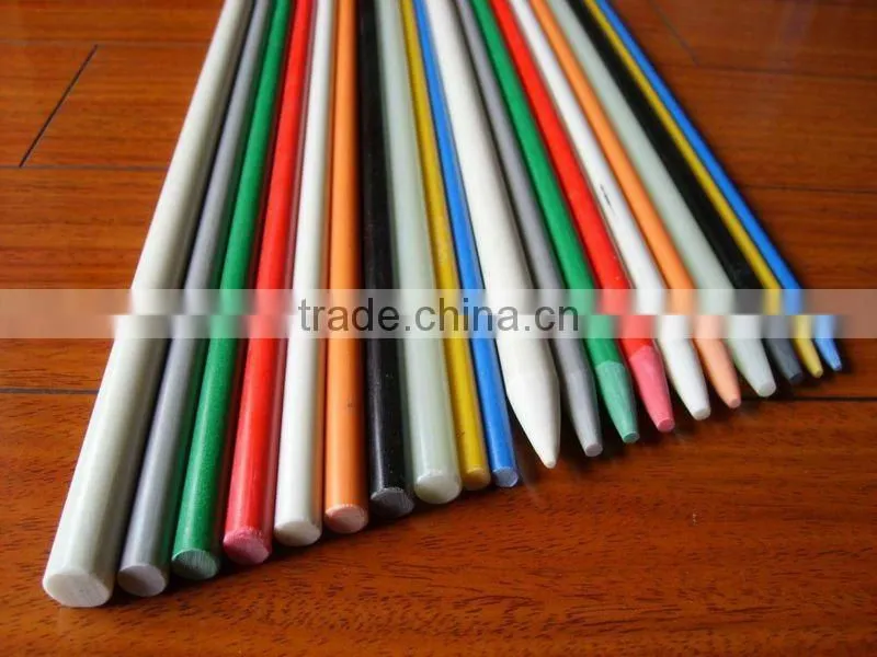 Pultrusion solid high strength flexible GRP Stick