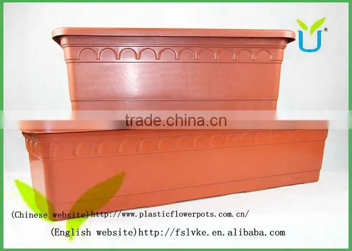 flower farm plastic pots and planters rectangular