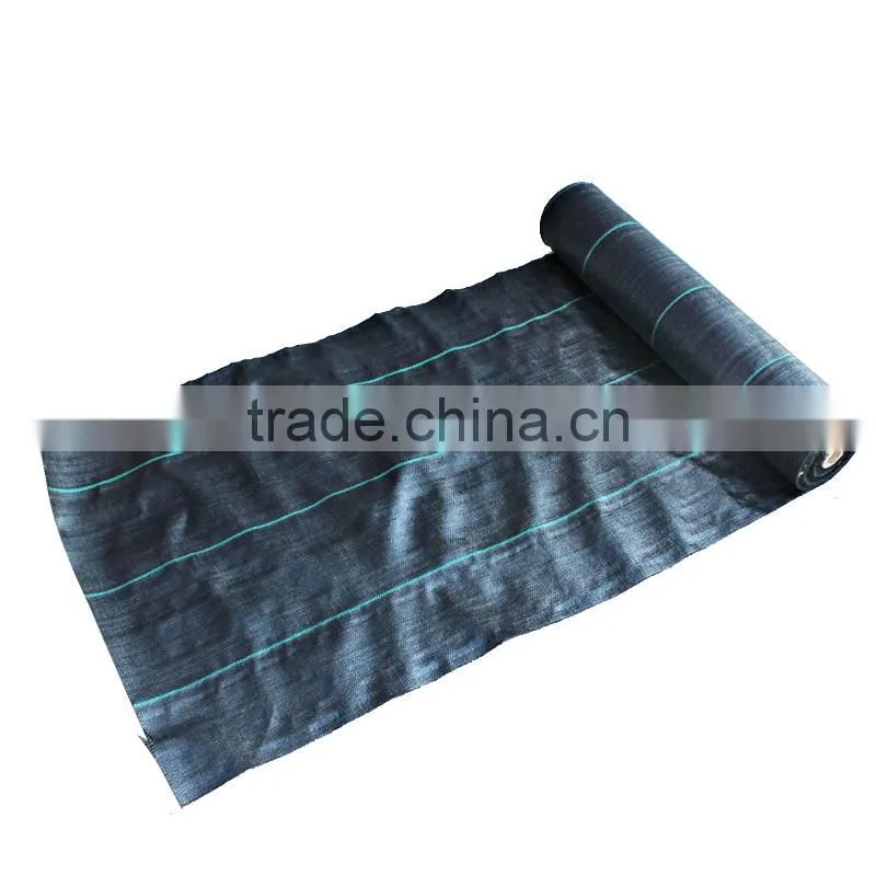 anti-uv 1x100m folded weed mat with straight line