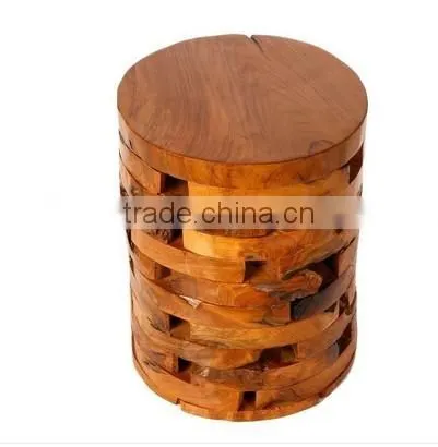 Distressed Wood Country Wagon Coffee Table with Wheels