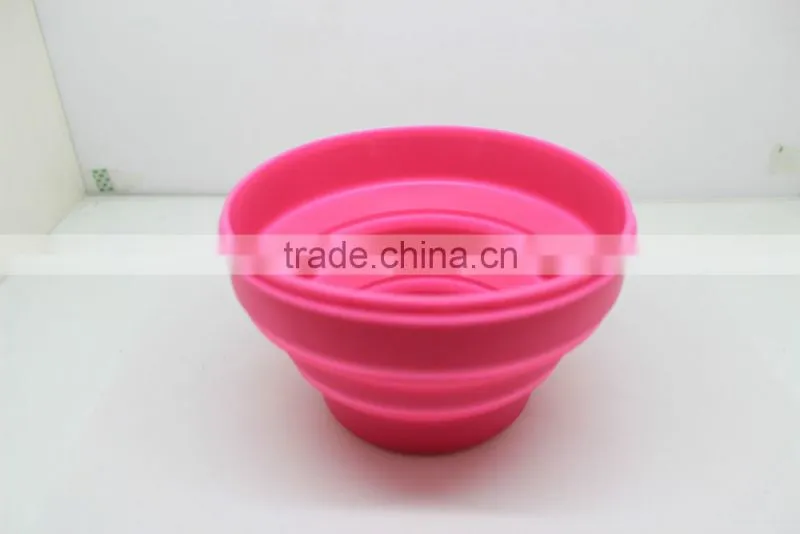 Collapsible silicone lunch box for child,high quality lunch box