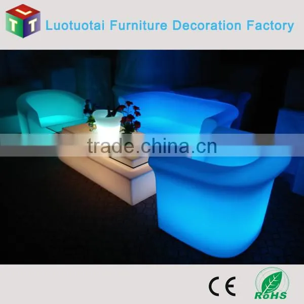 Home/hotel/party/event multicolor change illuminated led sofa