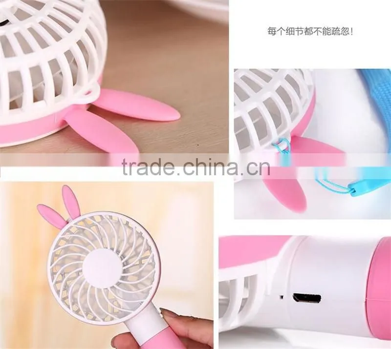 CT-740 The new mini USB charging fan Cartoon charging fan small handheld Outdoor Garden small fan