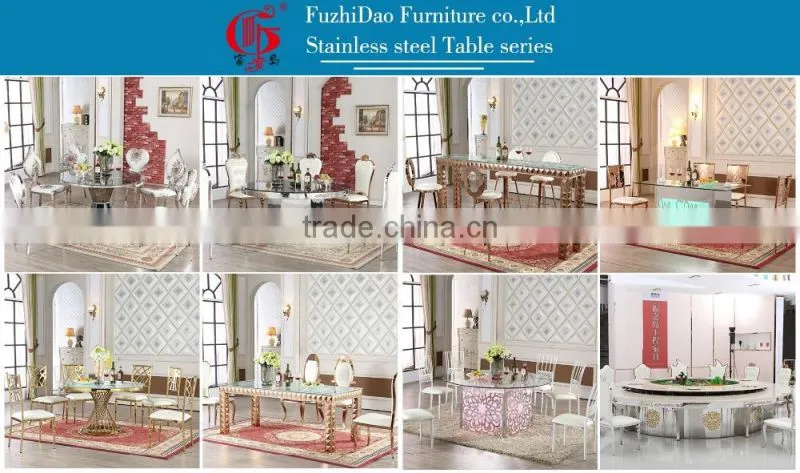 Foshan furniture European stainless steel chairs for living room