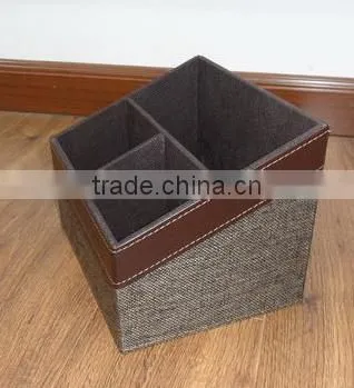 PVC+Non Woven Desk Stationery Organizer For Office/Home/Hotel
