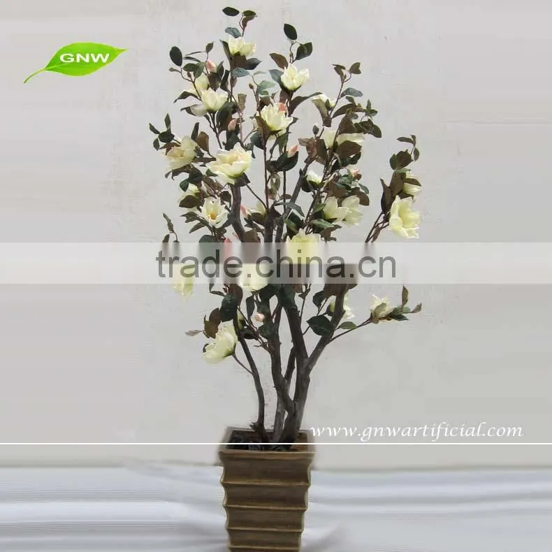 GNW BLS033 Wedding Potted Trees centerpieces with red flower for home decoration