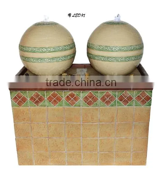 led lighting hotel frp water fountain decorations
