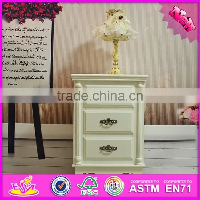 2016 wholesale bedroom white solid wood cabinets W08H065