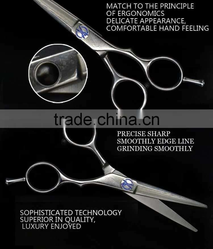 Hair dressing scissor made of Damascus steel