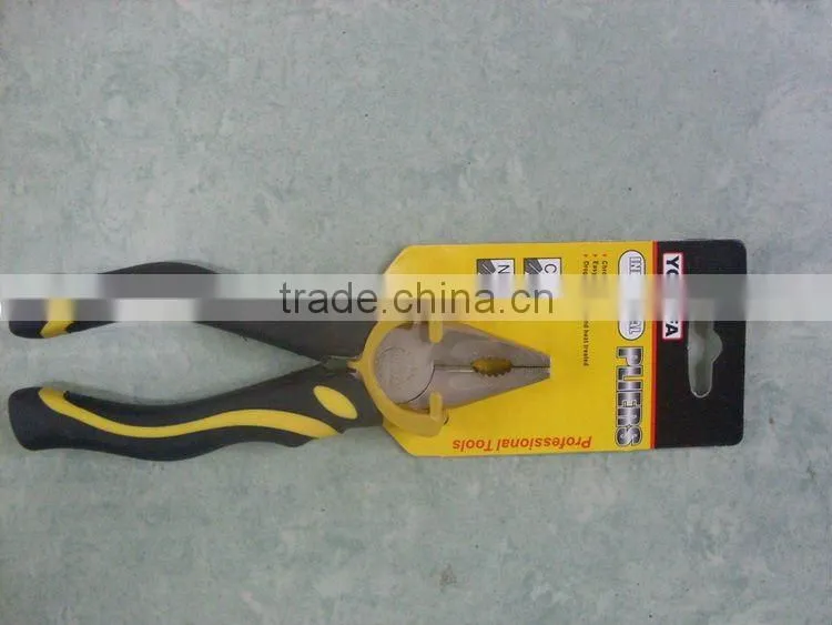 YFC01_40 new design drop forged combination plier with TPR handle