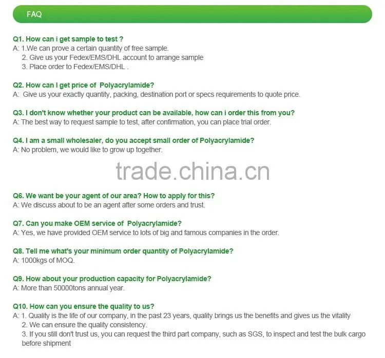 anionic polyacrylamide powder anionic flocculant PAM