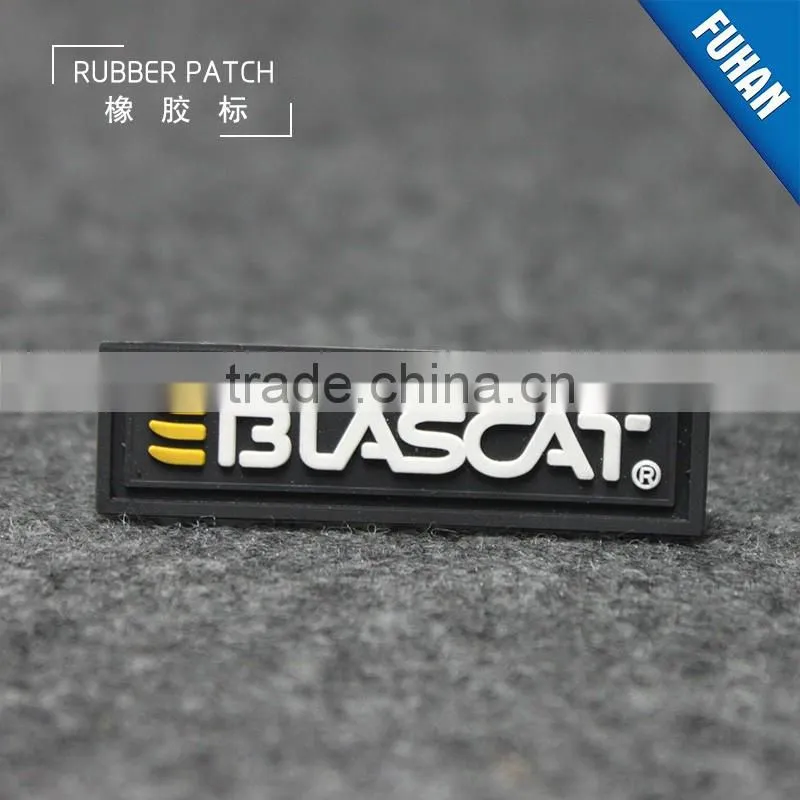 Custom Embossed Recyclable Rubber Labels for Garment Overalls