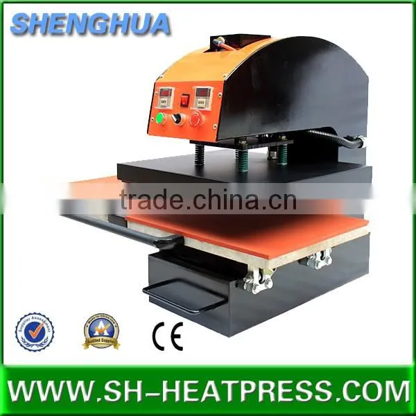 Automatic heating two bases heat transfer press 60x80