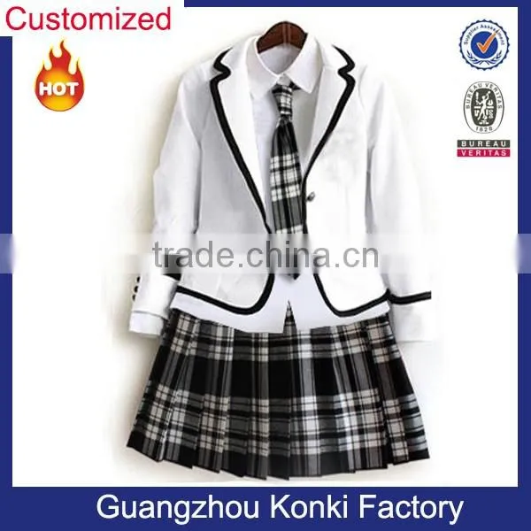 wholesale fashionable youth coat and blazer jacket school uniform design