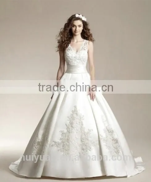 indian fancy strap lace mermaid elegant wedding dress