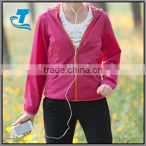 Women sports elastic outdoor softshell jacket