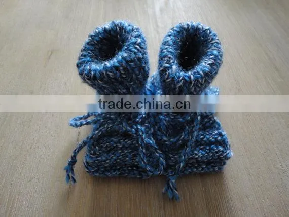 Cute Baby Shoes Crochet Woolen Warm Shoes Winter Infant Toddlers Indoor Knitted Shoes