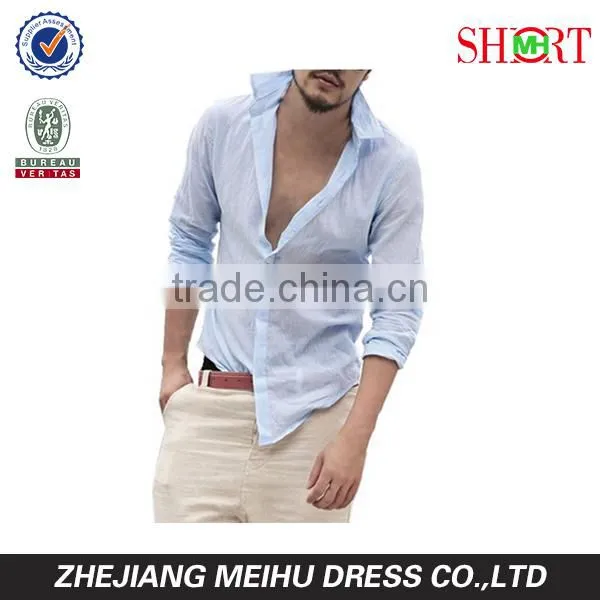 Hawaii Styling Men's Cotton Linen Blend Shirts Ultra Light Colorful Shirts