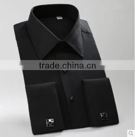 2014 Mens Slim fit Dress long Sleeve solid color Shirts Mens dress shirts
