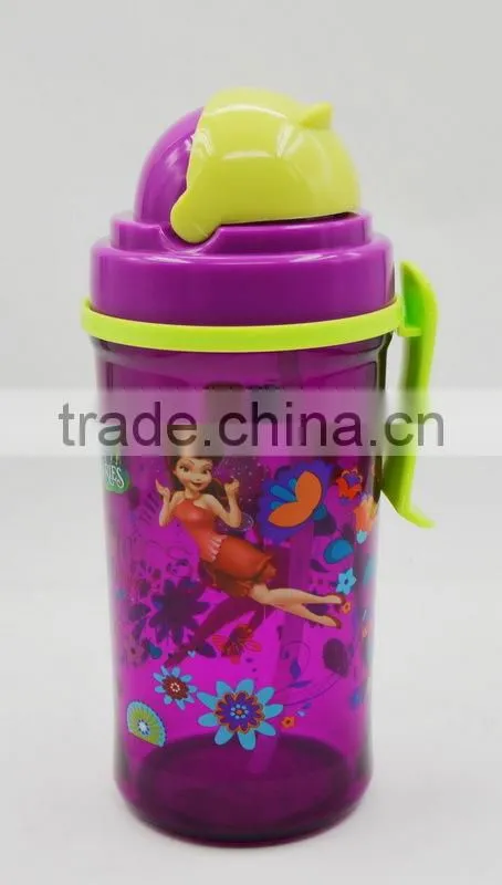 350ml kids sipper bottle/cartoon school portable water bottle/promotional gifts
