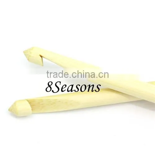 Custom Available Afghan Tunisian Double Ended Natural Bamboo Crochet Hooks Needles