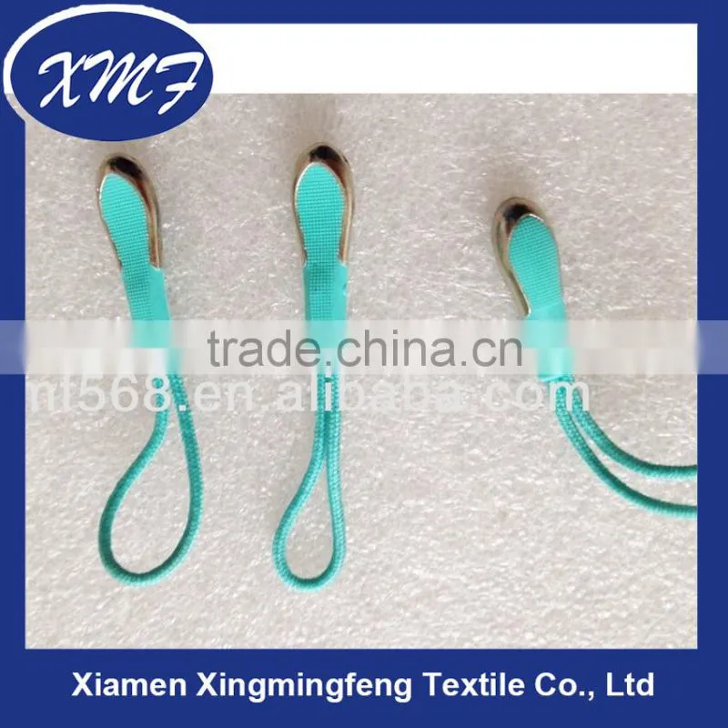 Turquoise PVC YKK Zipper Puller