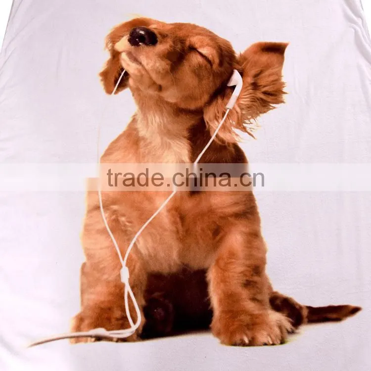 comfortable digital printing throw flannel fleece blanket