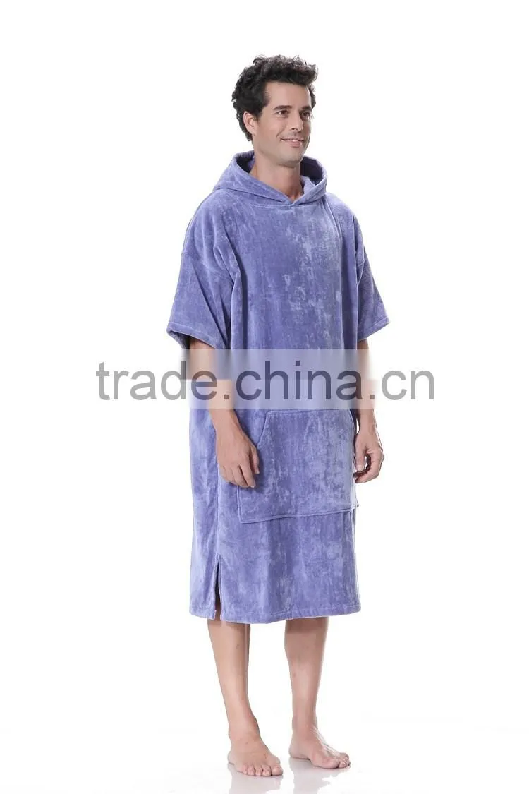 100% cotton beach hooded towel ponchos pattern for adult