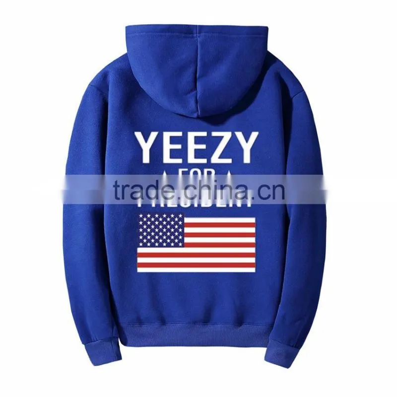 U.S Flag Hoodie West Tour Pop Up Shop Hooded Sweatshirt American Flag Long Sleeve Hoodie