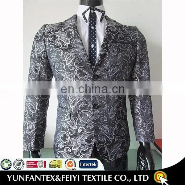 2016 latest fashion design paisley embroidered poly best Blazers