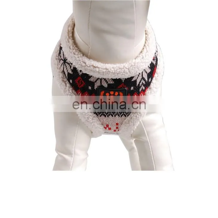 Warming Pet harness, dog coat for winter