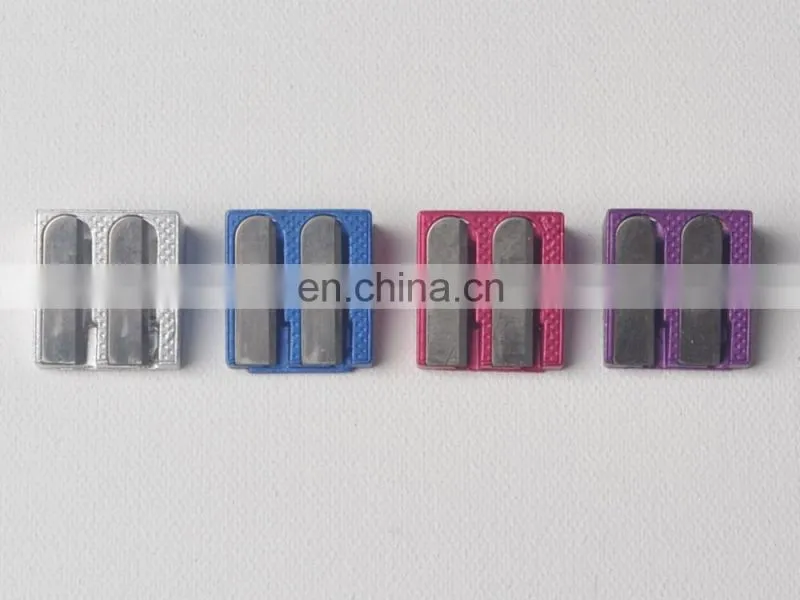 office stationery colorful double blade pencil sharpener