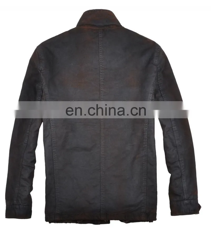 lastestfashion hot selling stylish spring thin long denim coat for men