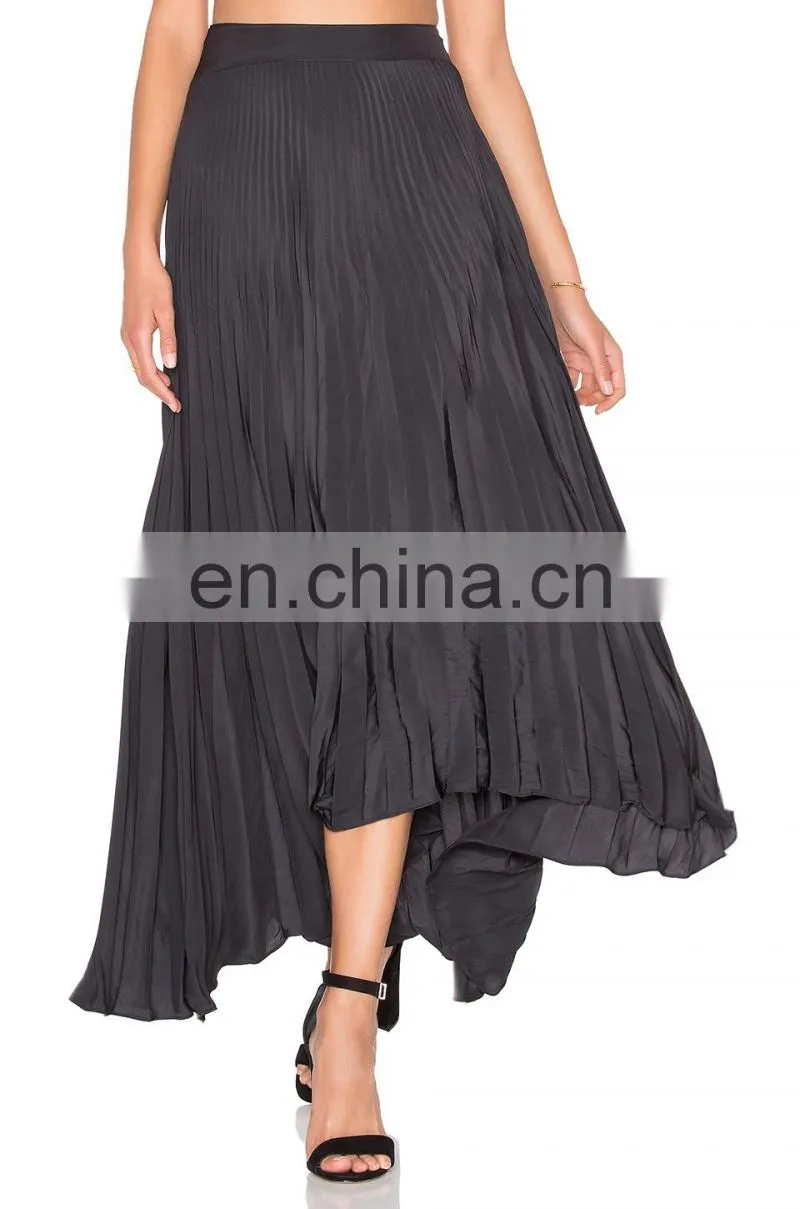 Hot sale pleated flare women skirt