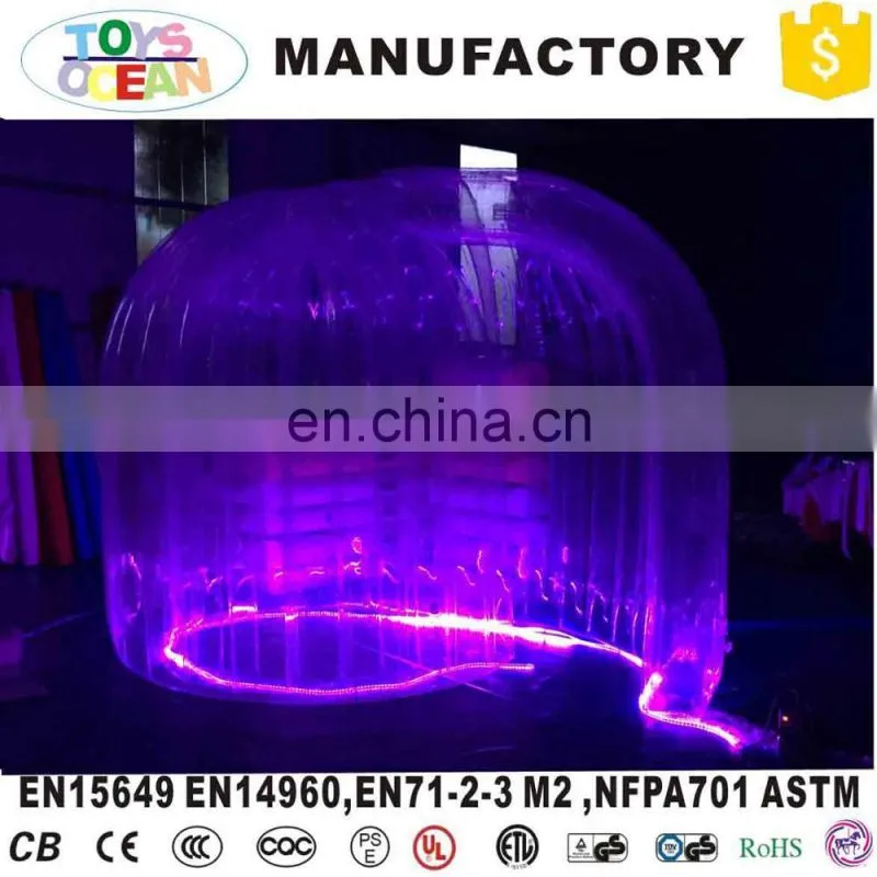 colorful inflatable transparent PVC photo booth