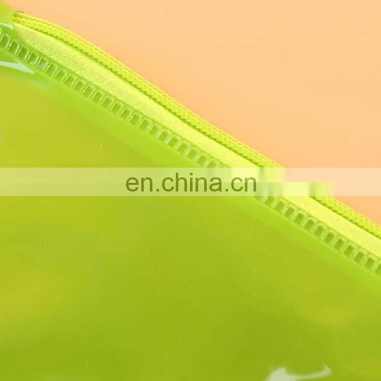 Hot sale cute coloring printing pvc zipper bag for pencil/pen packing PVC plastic bag with zipper