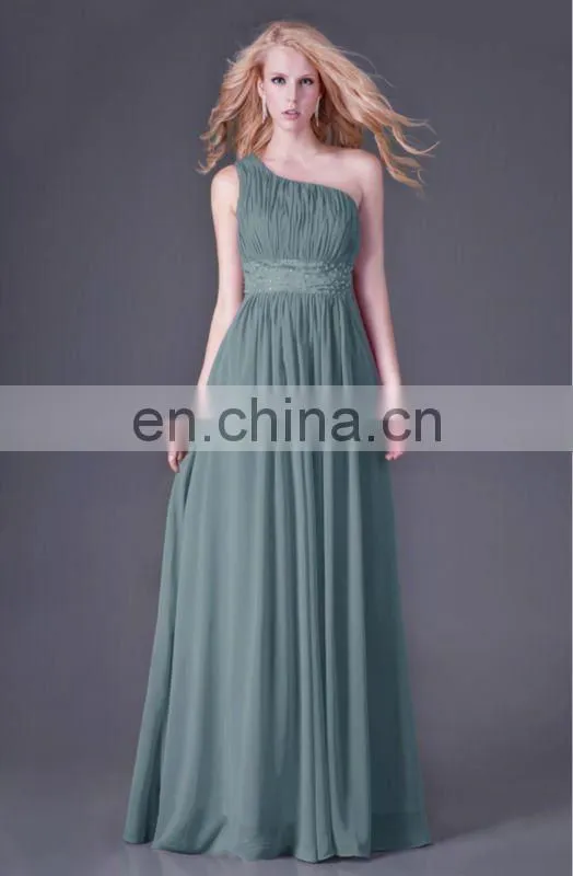 Hot Sale Women One Shoulder Long Bridesmaid Dress Grace Karin Chiffon Colorful Cheap Evening Dresses China Alibaba CL4107