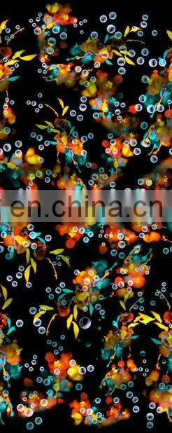 digital printing silk flocked chiffon fabric China supplier Free samples Wholesaler