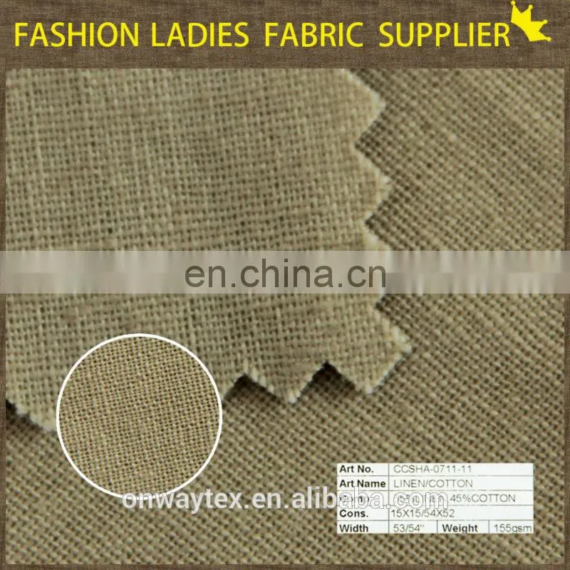 Woven reactive dyed linen viscose blend fabric Fabric, for Women Dress