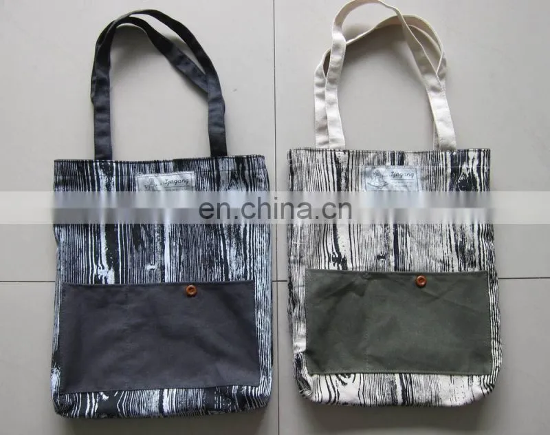 2017 Fashion cotton Canvas Tote Shopping bag
