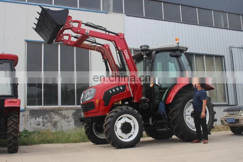 2018 4-wheel 100hp farm tractor with front loader