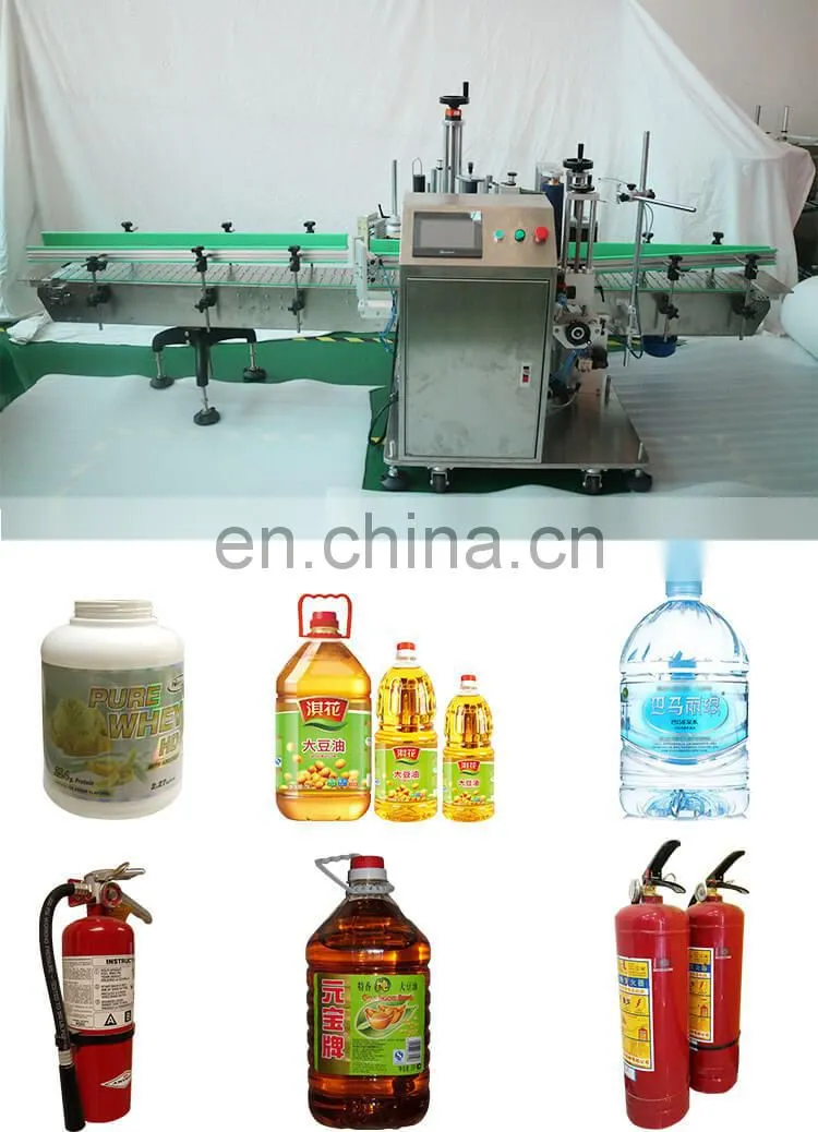 Fire Extinguisher Automatic Labeling Machine, Drum Labeling Equipment