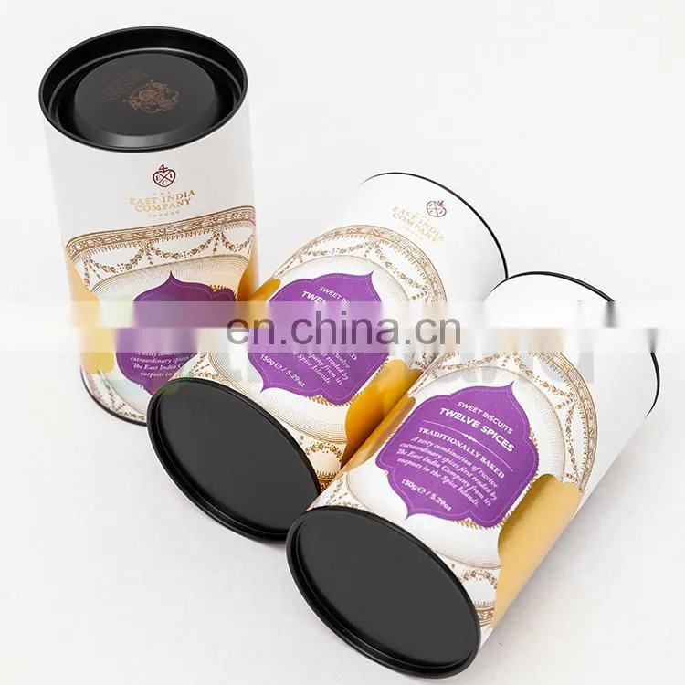Custom Printed Cylinder Chocolate Boxes Paper Cylinder Packaging Box