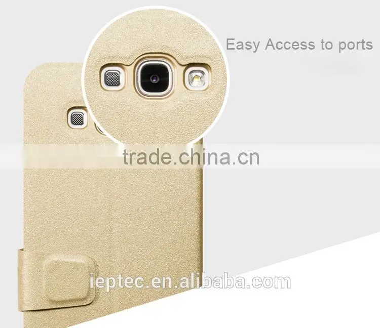 MOFi Open Window Flip Leather Cases for Samsung Galaxy A8,A8000,SM-A800F,with Slide to Answer the Phone Function