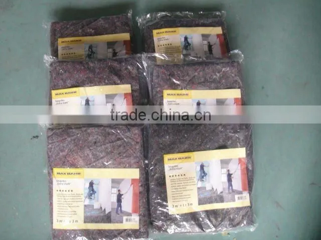 Shrink-resistant /painter mat with PE foil/absorbent fleece