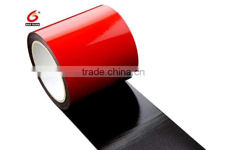 alibaba china klima resisdent Hot Sale Single Sided Eva Foam Tape(black&yellow)