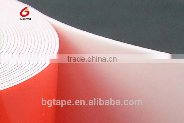One Sided PE/EVA Foam Tape Coated Solvent Or Hot Melt Adhesive