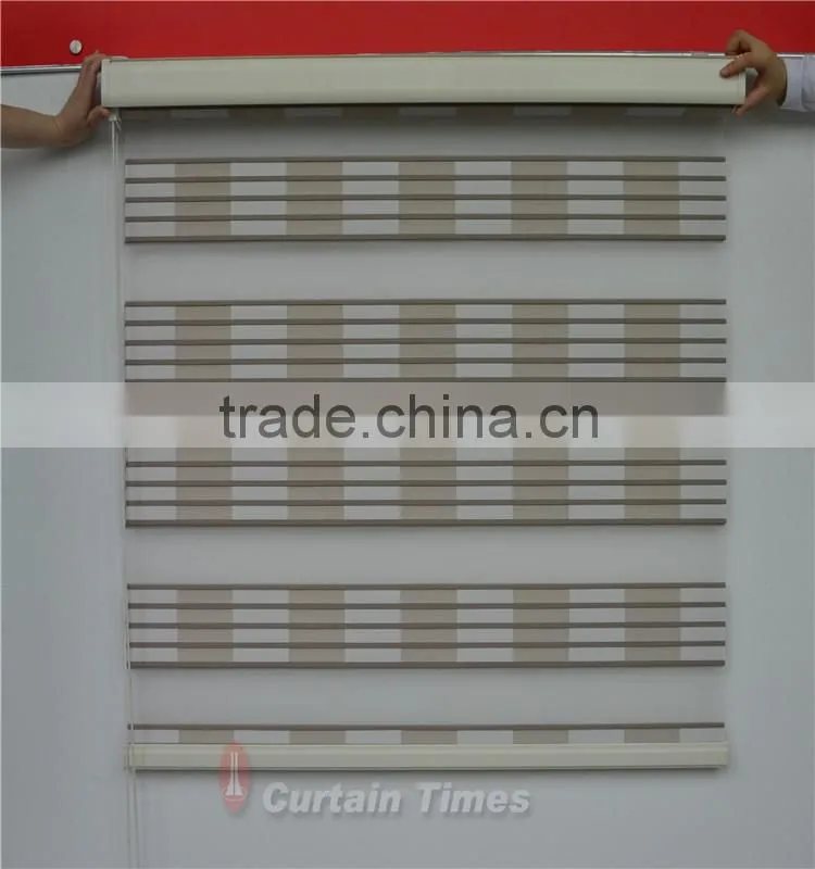 2016 wholesale factory drape window / zebra blind / horizontal roller blind