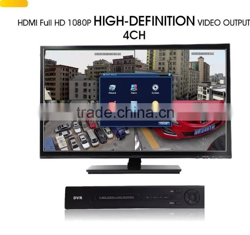 4CH 3G H.264 AHD 1080P DVR with wifi