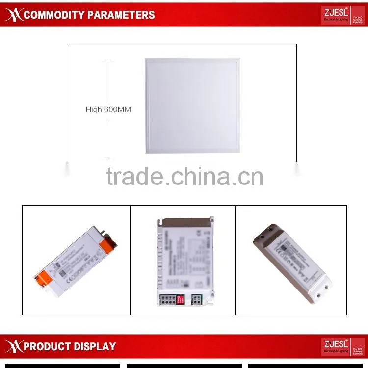 TUV CE&RoHS dimmable 45w 600x600 led panel light 3years warranty